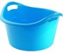 Hega Hogar Grote teil/afwasbak/kuip - kunststof - rond - handvatten - 54 x 32 cm - 38 liter - blauw