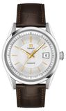 Tissot Herren Armbanduhr T157.407.16.031.00 Visodate 39 mm Automatik mit dunkelbraunem Lederband
