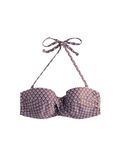 Next - Dames - Gedraaide bandeau-bikintop met vulling en beugel - Bruin