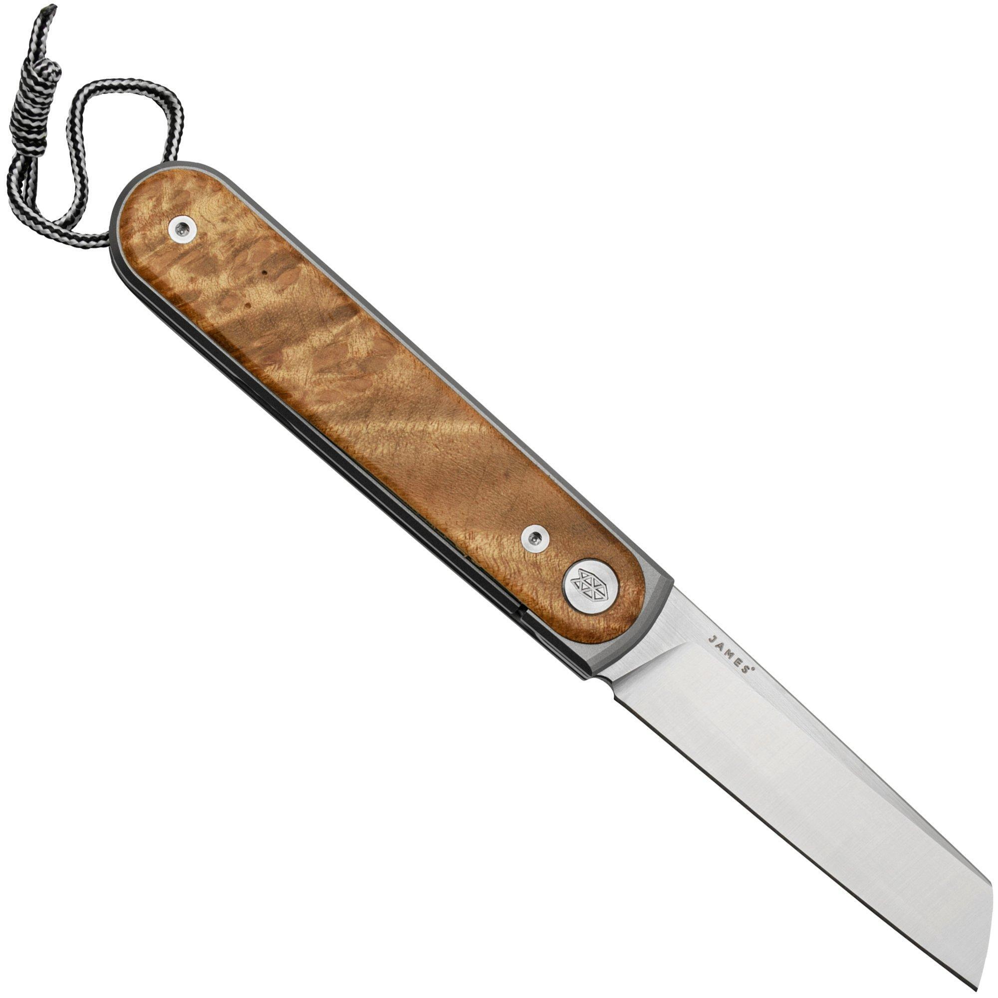 The James Brand The James Brand The Duval KN109217-00 Sycamore, Stainless Blade, zakmes