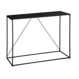LOFT030 Industriële sidetable zwart Metaal L. 120 x B. 40x H. 80 cm
