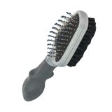 Furminator Grooming Dog en Cat Dual Brush - Grijs - Kunststof - Lang en kort haar