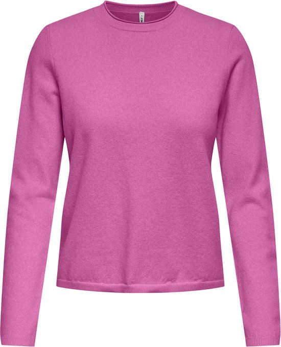 ONLY Trui Onlloyal Ls Oneck Knt Noos 15368961 Super Pink Melange Dames Maat XL