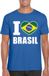 Bellatio Decorations Shoppartners Bv Blauw I love Brazilie supporter shirt heren XL