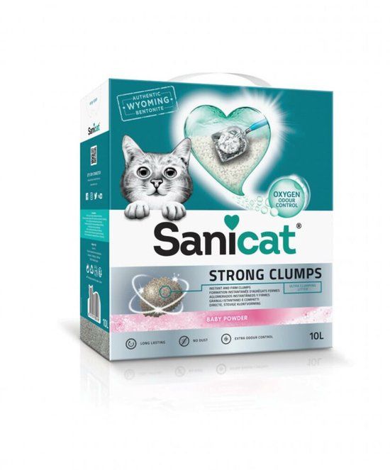 Sanicat Strong Clumps kattengrit 10 liter