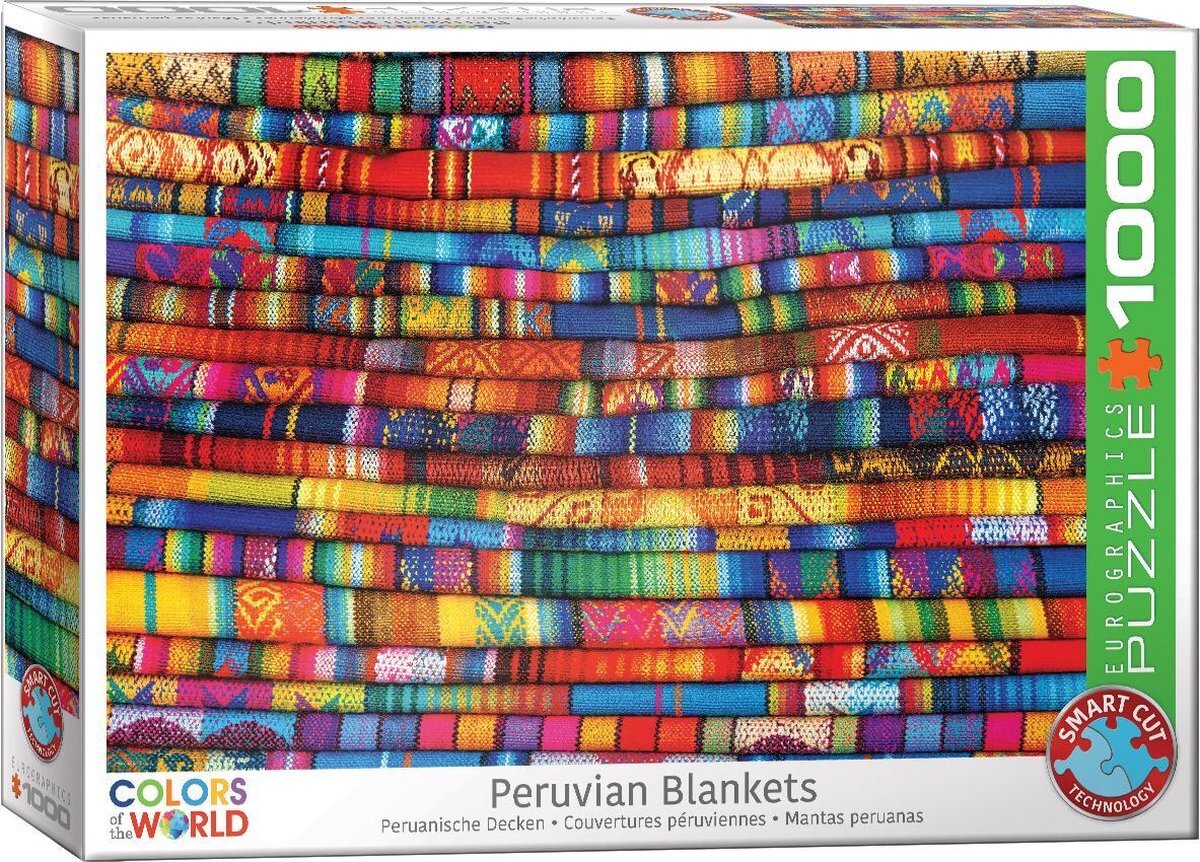 Eurographics Puzzel 1000 stukjes - Peruvian Blankets