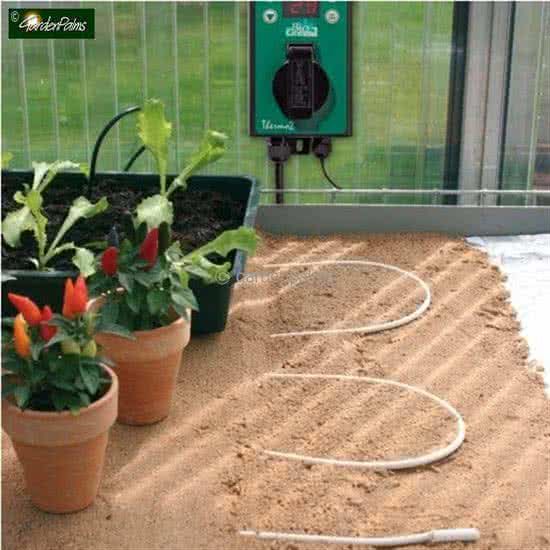 MyPlantshop.eu Flexibele verwarmingskabels 4 3mtr. 25watt - Winterbescherming - Verwarming kabels voor zaaibedden en planten