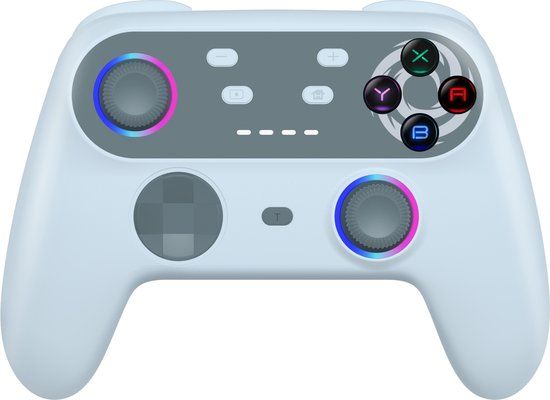 Oniverse ONICTR4-SWI-GREY game controller Wit Bluetooth Gamepad Analoog/digitaal Android, Nintendo Switch, Nintendo Switch Lite, Nintendo Switch OLED, PC, Playstation 3, iOS