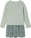Vertbaudet Set - 2 delig - jurk - cardigan - bloemen - katoen