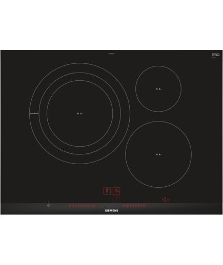 Siemens EH775LDC1E - 3 Zone Induction Hob - Black - Built-in