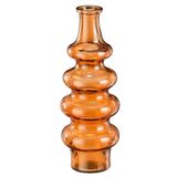 Mica Decorations Bloemenvaas Sira - transparant glas - oranje - D14,5 x H40 cm