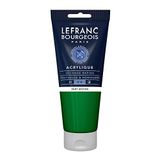 Lefranc Bourgeois 300391 fijne acrylverf, hoog gepigmenteerd, goede dekking, romige homogene textuur - 200ml tube, Medium Green
