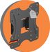 Support mural - Support universel pivotant et inclinable pour moniteurs plats et incurvés de 23 à 42 pouces jusqu'à 30 kg - VESA max. 200x200 mm - Noir