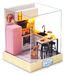 Bricolage Miniatuurpoppenhuisset - Poppenhuis en Bois met Meubels en Stofkap