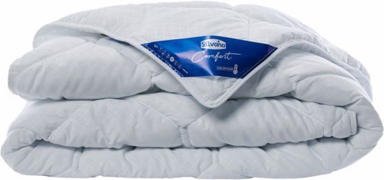Silvana Comfort Warm Blauw - Dekbed Lits-jumeaux 240x220 cm Synthetisch Wit