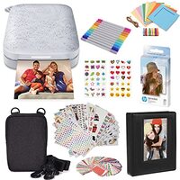 HP Sprocket 2x3 inch Instant Photo Printer - White - Starter Bundle