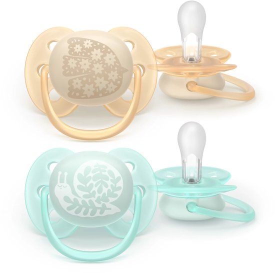 Philips Avent Pacifier ultra soft Blue;Yellow 0-6 years