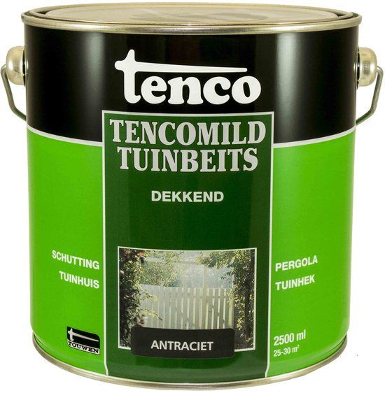 Tenco Tencomild tuinbeits dekkend antraciet 2,5 l