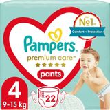 Pampers Premium Care Luierbroekjes Maat 4 (9-15kg) 22 stuks