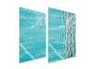 TMK ArtDeko Turquoise Plaque de protection en verre - 2x35x52 cm