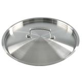KAMBERG - Deksel Ø 32 cm van geborsteld roestvrij staal 18/10 - PFAS-vrij - Voor alle warmtebronnen inclusief inductie en oven