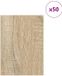 vidaXL Decorpanelen 50 st sonoma eiken 21 x 30 x 0,27 cm bewerkt hout