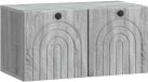 vidaXL Wandmontage TV-kast Grijs sonoma 59,5 x 31 x 30 cm Bewerkt hout