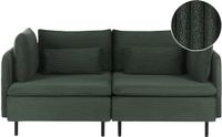 Beliani EGERIS - Tweezitsbank - Groen - Corduroy