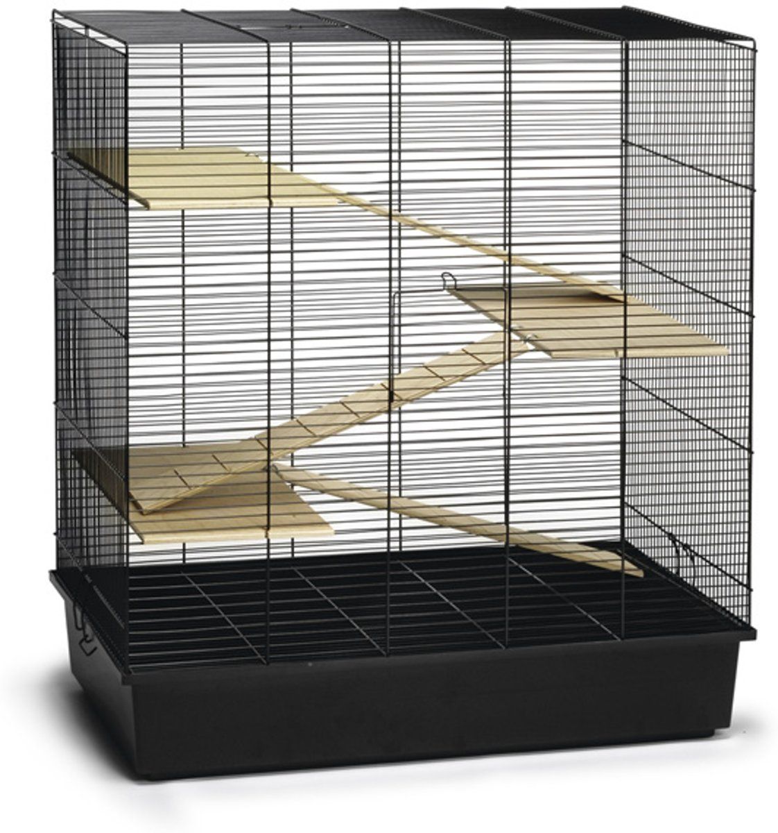 Beeztees Scooby Knaagdierkooi - Zwart - 70x40x78 cm