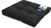 Beautissu Tuinkussen Waterafstotend Outdoor Kussen 50x50x10 cm – Zitkussen Grafiet Grijs