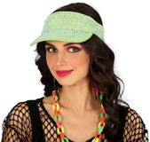 FIESTAS GUIRCA Pet met strass (eenheidsmaat), kostuumaccessoires voor vrijgezellenfeesten, jaren 80 en sportevenementen, voor volwassenen, uniseks