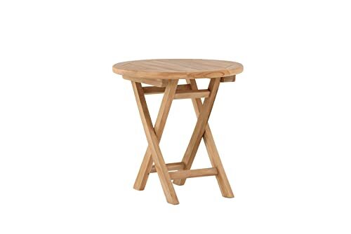 Venture Home Kenya Lounge Round-Natural-Teak Table, Goud, 50