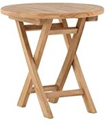 Venture Home Kenya Lounge Round-Natural-Teak Table, Goud, 50