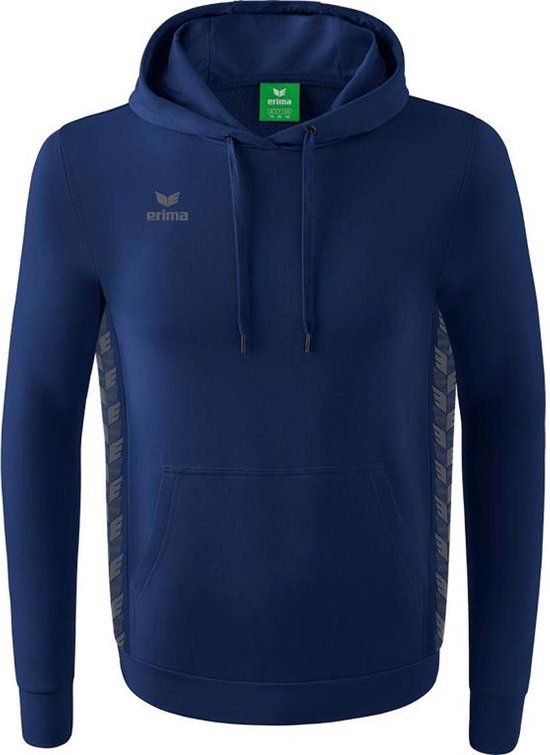 Erima Essential Team Sweatshirt Met Capuchon Heren - New Navy / Slate Grey - L