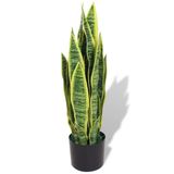 vidaXL Kunst Sanseveria Plant met Pot 65 cm Groen