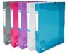 Elba 100200588 Mappe, Blau, Grau, Rosa, Lila, Transluzent, 300 Blatt, Polypropylen (PP), 24 x 32, 4 cm