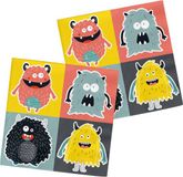 Folat Monster Bash servetten, 33 x 33 cm, 20 stuks, meerkleurig
