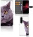 B2Ctelecom Housse de téléphone pour Sony Xperia 1 III Étui portefeuille avec fentes pour cartes Chat