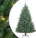 vidaXL Kunstkerstboom, inklapbaar, groen, 210 cm