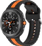 Wigento Samsung Siliconen armband voor Galaxy Watch 9 / 8 / 8 Classic, tweekleurig design