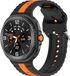 Wigento Samsung Siliconen armband voor Galaxy Watch 9 / 8 / 8 Classic, tweekleurig design