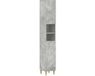 vidaXL Badkamerkast met Open Plank ARNHEM Betongrijs 30 x 31 x 190 cm