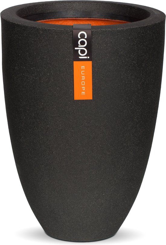 Capi Europe Smooth Vaas - 36x48cm - Zwart - KBL782