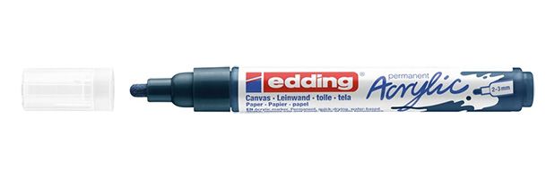 Edding 5300 acrylic marker fine blauw