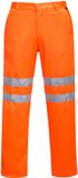 Portwest Hi-Vis polykatoen servicebroek RT45 - Oranje - 4XL