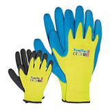 Rijst Familiar 6 beschermende handschoenen, geel-zwart, geel-blauw, maat, 6 stuks