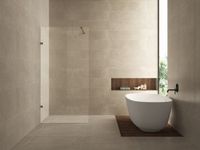 Wiesbaden Less Inloopdouche 90 x 200 cm - Helder Glas en Brons Koper