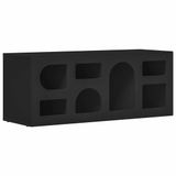 vidaXL TV-kast, zwart, 100 x 35 x 40 cm, bewerkt hout