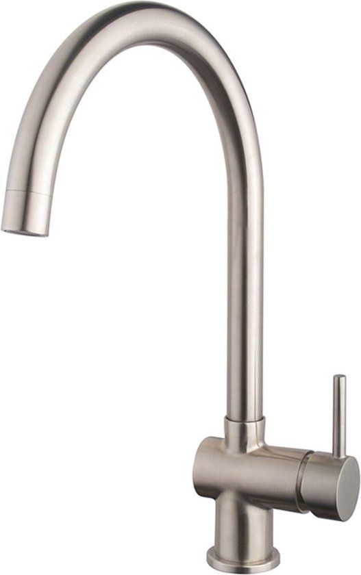 Wiesbaden Caral Keukenmengkraan - RVS Look | Geborsteld Staal
