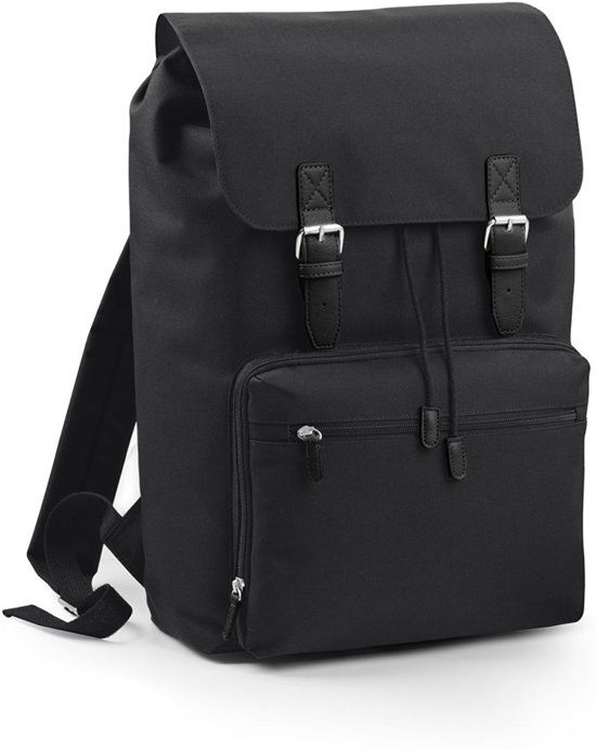 Bagbase Vintage Laptop Rugzak Zwart 18 Liter